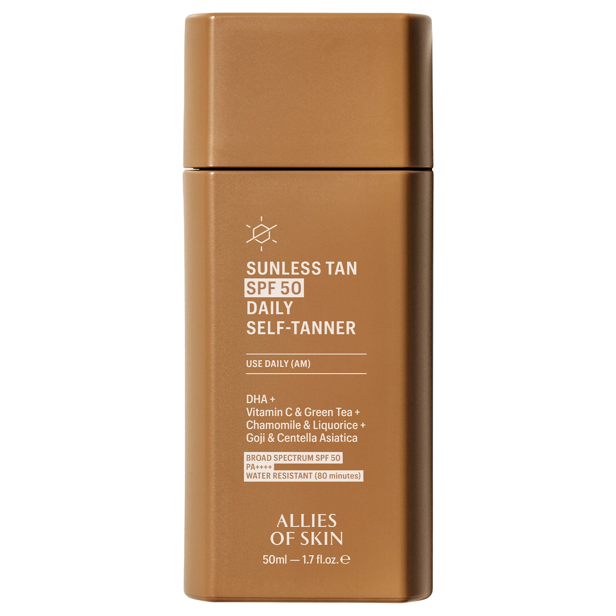 Sunless Tan SPF 50 Sunscreen + Self-Tanner